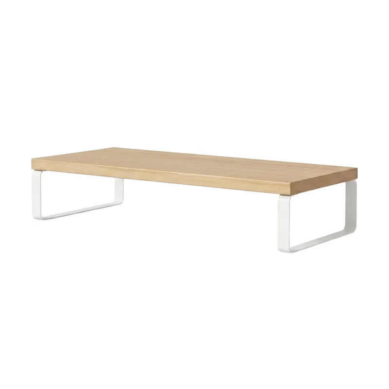 Support écran PC Kora - Bois et Acier - Format compact - Posture ergonomique & Rangement