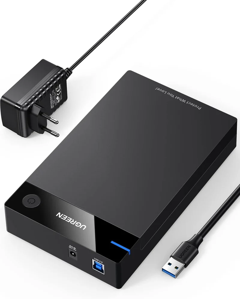 UGREEN Boîtier Disque Dur Externe 3,5" SATA