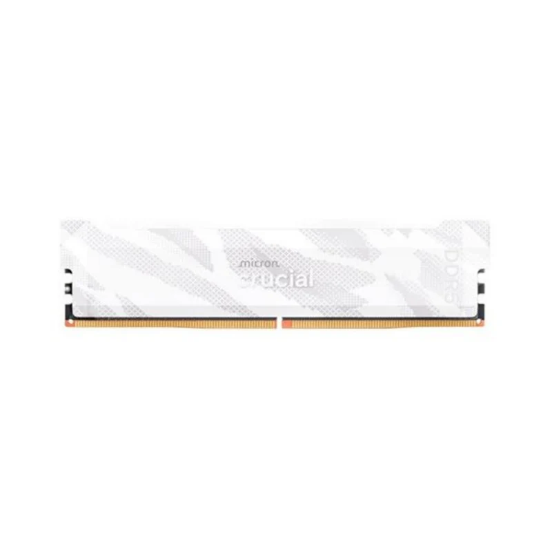 Barrette Mémoire 16Go DIMM DDR5 Crucial Pro OC 6400MHz (Blanc)