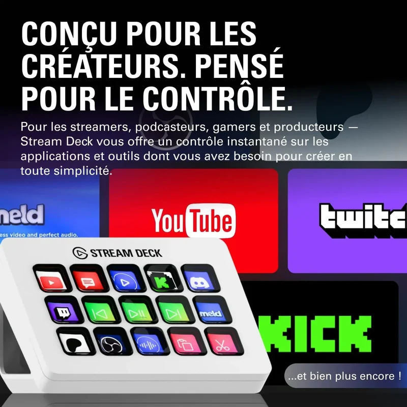 Elgato Stream Deck Neo Blanc