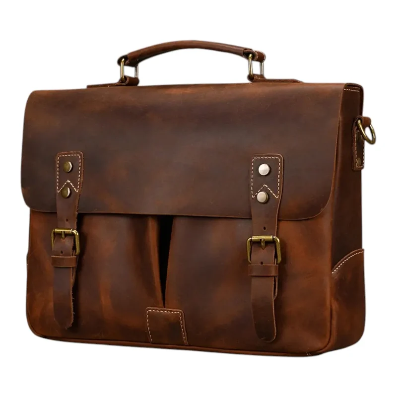 Porte-documents homme Twinora - Organisation Optimale & Cuir Véritable