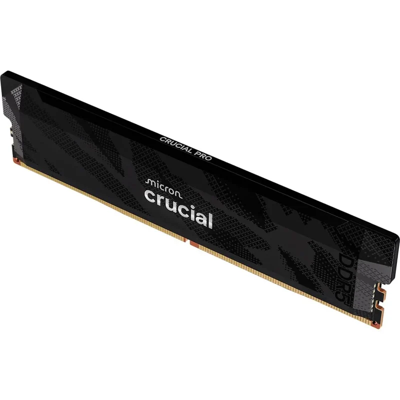 Barrette mémoire 16Go DIMM DDR5 Crucial Pro OC 6400MHz (Noir)