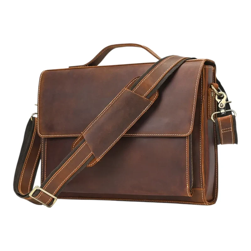 Sacoche ordinateur pour homme L'Ambassadeur - Posture soulagée & Allure prestige