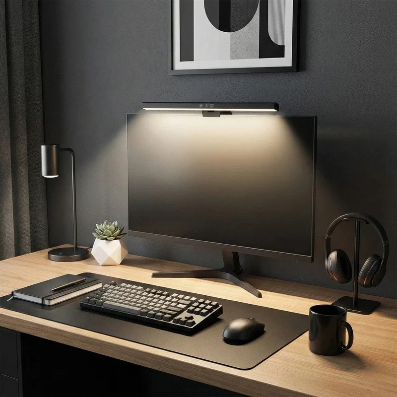 Lampe de Bureau Screenbar VIZION 40cm : Zéro Reflet - Corps en Aluminium
