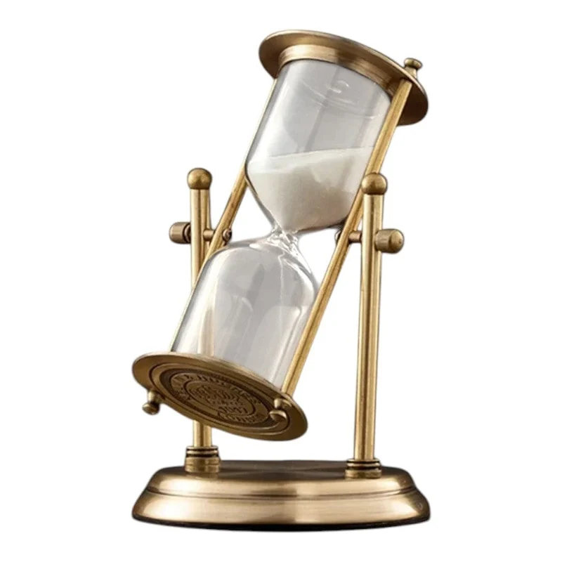 Sablier KAIROS : Laiton Antique & Cycles de Focus (15 / 30 / 60 min)