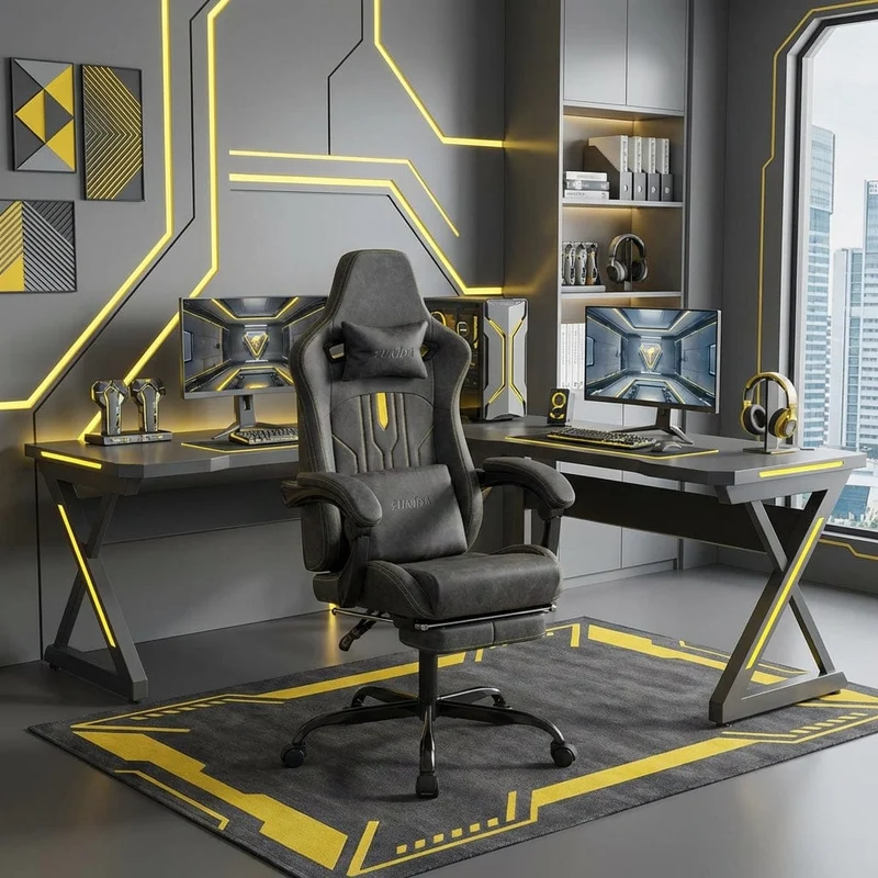 Chaise Ergonomique OMEGA-VIBE : Courbe Dorsale & Confort Massant