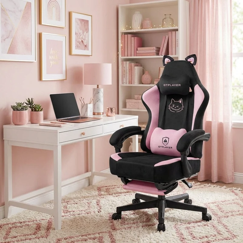 Chaise ergonomique Neko-Pro : Confort & Design Chat Adorable