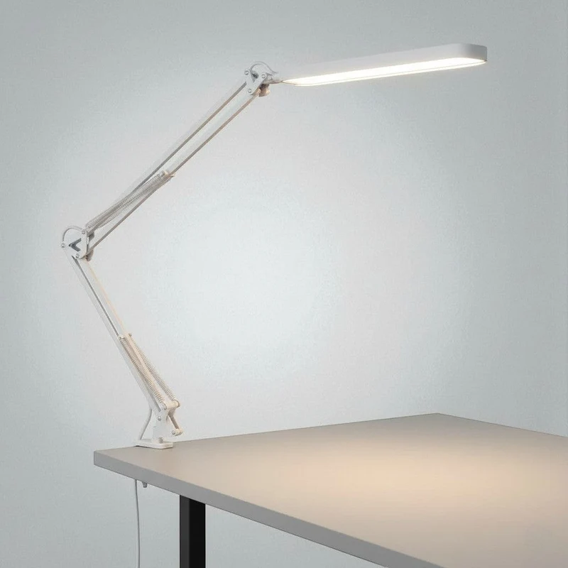 Lampe de Bureau LED Articulée avec Pince - Protection Oculaire et Éclairage Ajustable