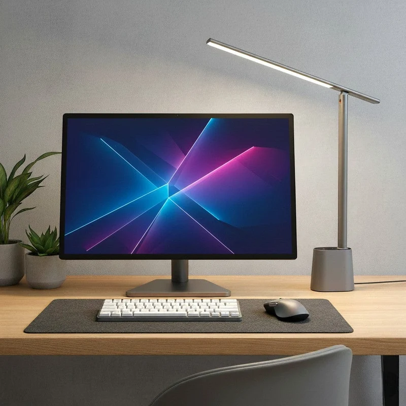 Lampe de Bureau Sensia : Capteur intelligent & Confort visuel