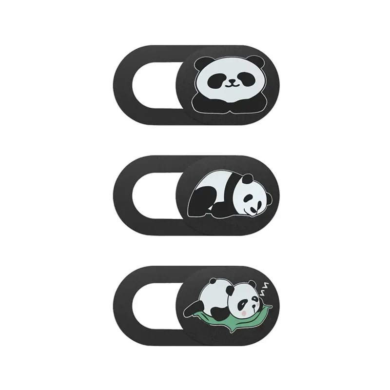 Cache Webcam Ultra-Fin Motif Panda pour Ordinateurs et Smartphones