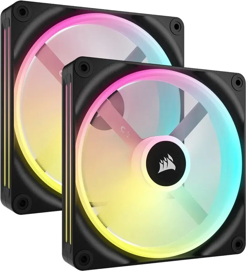 Lot de 2x Corsair RS RGB - 14cm - NOIR