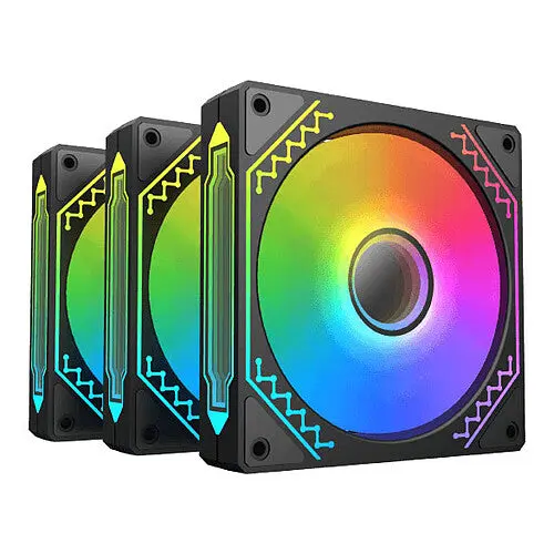 Lot de 3x Xigmatek Starz Pro RGB - NOIR