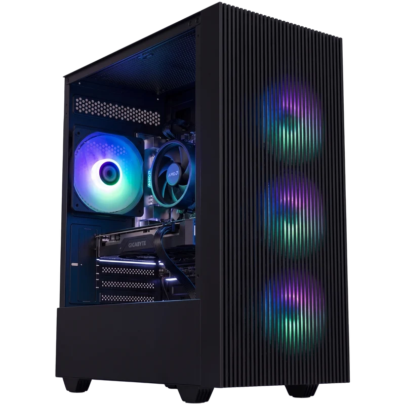 PC Gamer Gamemax Edge — RTX 5070 · Ryzen 7 5700X · Noir