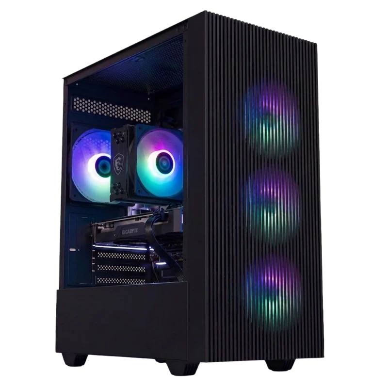 PC Gamer Gamemax Edge — RTX 5060 · Ryzen 5 5500X3D · Noir