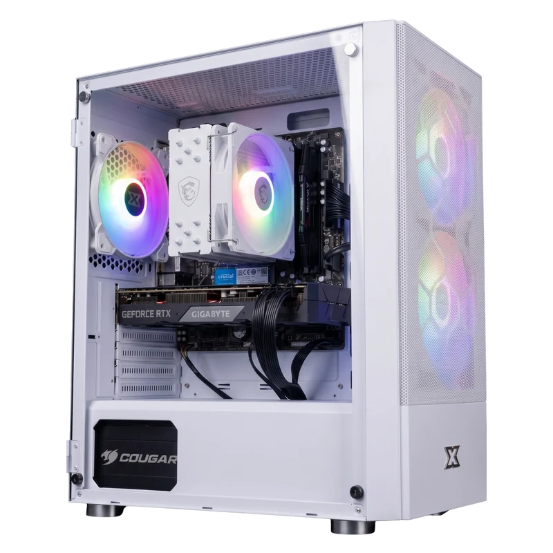 PC Gamer Xigmatek Oreo — RTX 5060 · Ryzen 5 5500X3D · Blanc