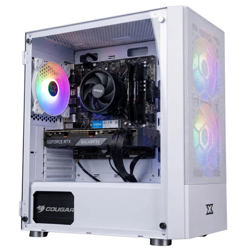 PC Gamer Xigmatek Oreo — RTX 5070 Ti · Ryzen 7 5700X · Blanc